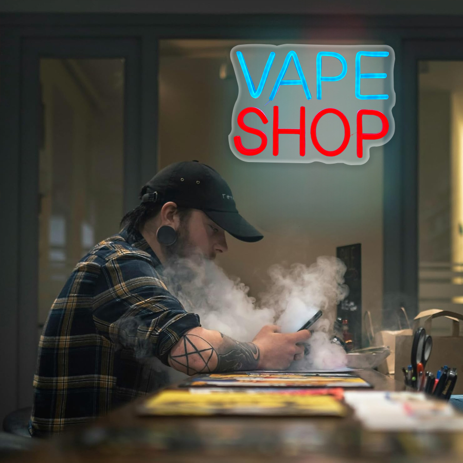 Vape Shop Neon Sign For Wall D - Vaping Shop recensione e prezzo