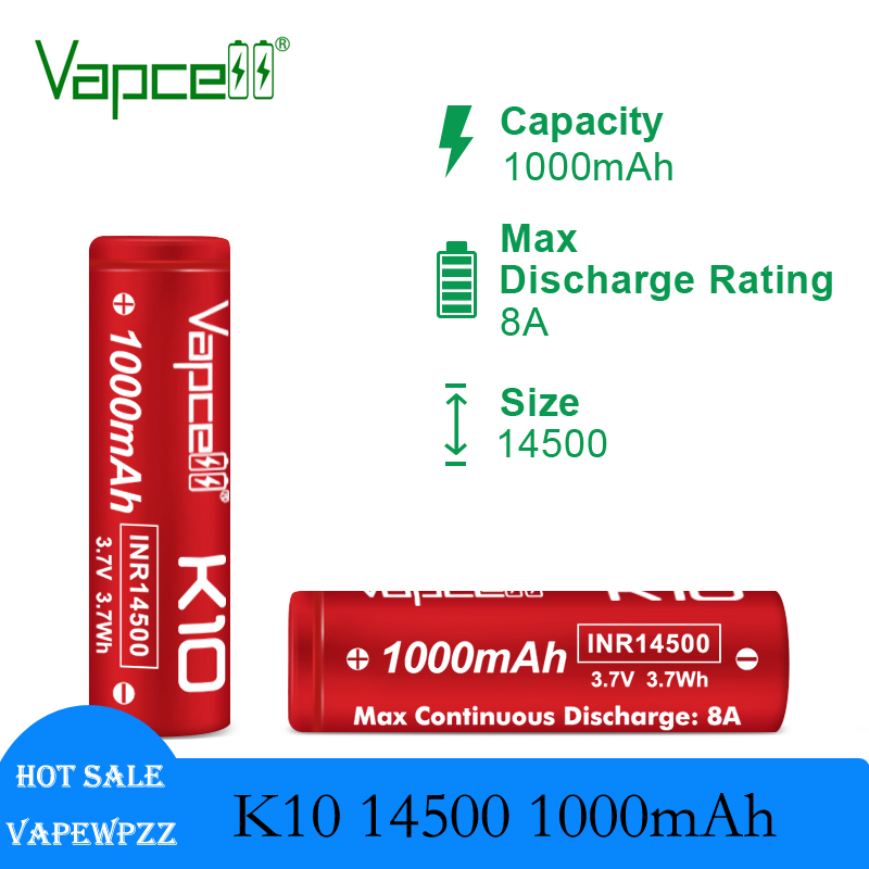 1-20PCS Original Vapcell K10 1 - Vape Battery 18650 recensione e prezzo