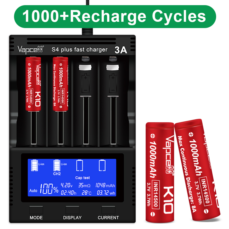 1-20PCS Original Vapcell K10 1 - Vape Battery 18650 recensione e prezzo