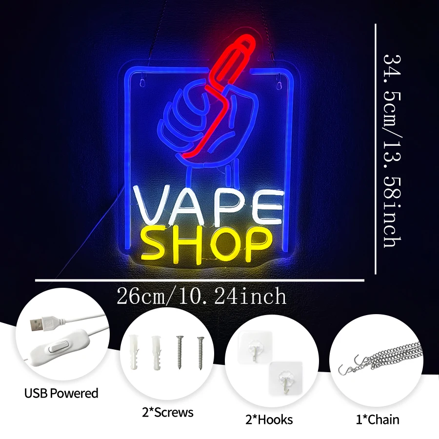 LED Neon Lights Business Windo - Vaping Shop recensione e prezzo