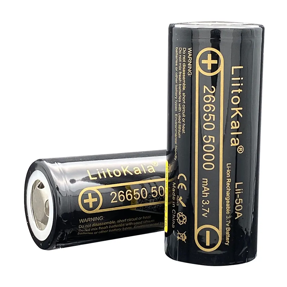 1-10PCS  LiitoKala Lii-50A 266 - Vape Battery 18650 recensione e prezzo