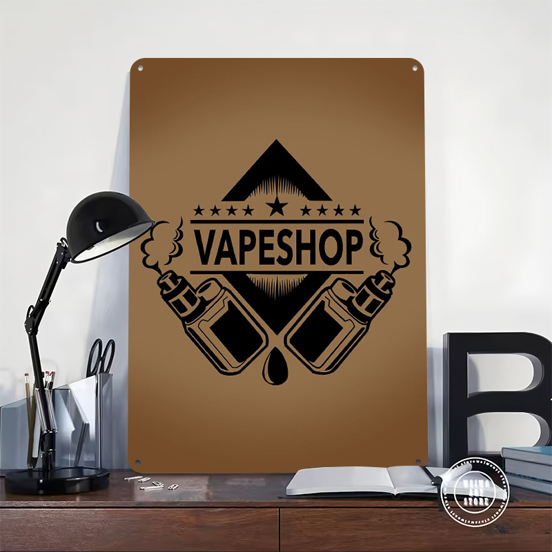 Vape Shop Logo Tinplate Poster - Vaping Shop recensione e prezzo