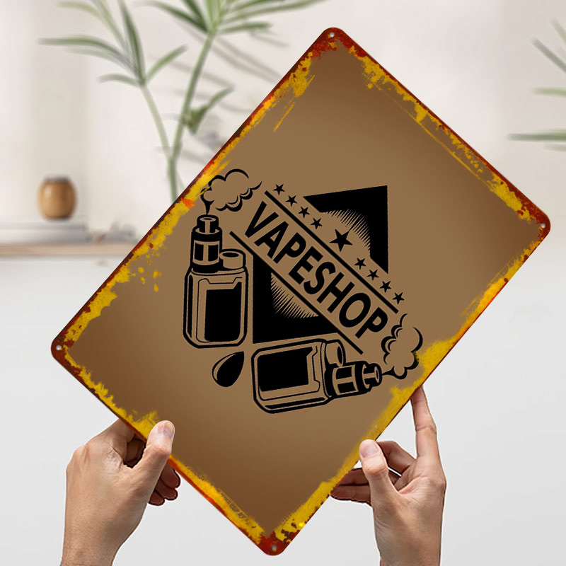 Vape Shop Logo Tinplate Poster - Vaping Shop recensione e prezzo