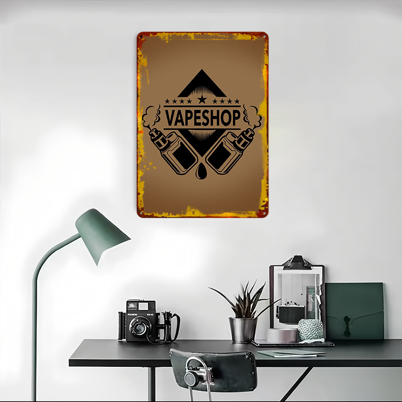 Vape Shop Logo Tinplate Poster - Vaping Shop recensione e prezzo