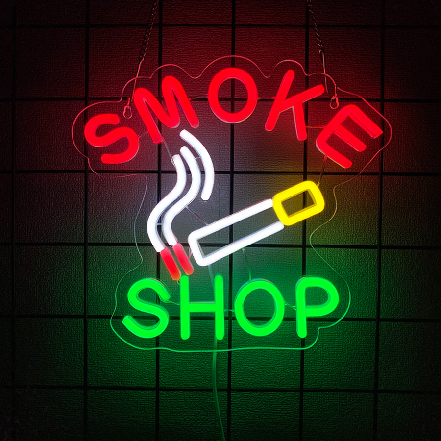 Smoking Neon Sign For Wall Dec - Vaping Shop recensione e prezzo