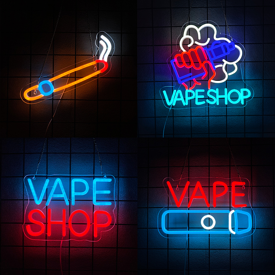 Smoke Series Neon Sign For Wal - Vaping Shop recensione e prezzo