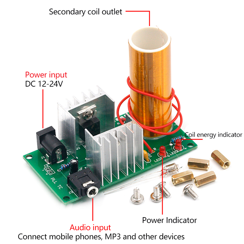 Mini Tesla Coil DIY Electronic - Coil Building Kit recensione e prezzo