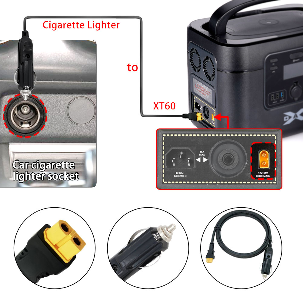 XT60 16AWG Plug Car Cigarette  - Accessories Experts Vape recensione e prezzo